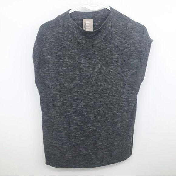 Anthropologie Dolan Left Coast Collection Marled Gray Sleeveless Blouse - Picture 1 of 10